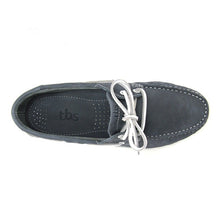 Load image into Gallery viewer, Men's Boat Shoes Nubuck Blue Nubuck Leather