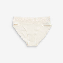 Load image into Gallery viewer, Pink/Purple/Cream High Leg Cotton and Lace Knickers 4 Pack