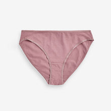 Load image into Gallery viewer, Plum Purple/Grey/Navy Blue Cotton Rich Knickers 4 Pack