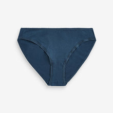 Load image into Gallery viewer, Plum Purple/Grey/Navy Blue Cotton Rich Knickers 4 Pack