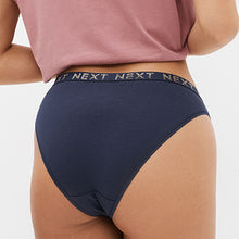 Load image into Gallery viewer, Sparkle Star Print High Leg Cotton Rich Logo Knickers 4 Pack