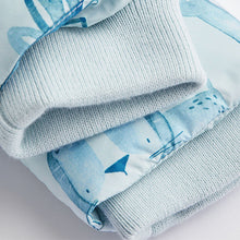 Load image into Gallery viewer, Blue Dinosaur Hooded Baby Puffer Jacket (0mths-18mths)