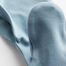 Load image into Gallery viewer, Petrol Blue Cotton Baby Sleepsuits 3 Pack (0-18mths)