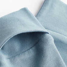 Load image into Gallery viewer, Petrol Blue Cotton Baby Sleepsuits 3 Pack (0-18mths)