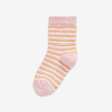 Load image into Gallery viewer, Pink and Yellow 5 Pack Cotton Rich Panda Character Ankle Socks (Girls)
