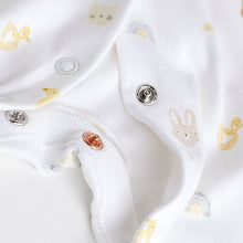 Load image into Gallery viewer, White Delicate Baby Sleepsuits 3 Pack (0-9-12mt)