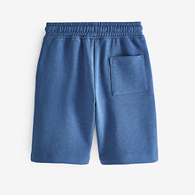 Load image into Gallery viewer, Blue Mid Regular Fit Basic Shorts