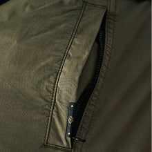Load image into Gallery viewer, Khaki Green Regular Tapered Fit Stretch Utility Cargo Trousers