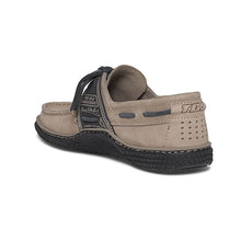 Load image into Gallery viewer, GLOBEK Men's Boat Shoes Leather Beige and Navy