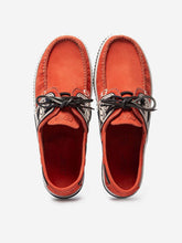 Load image into Gallery viewer, GLOBEK Men's Boat Shoes Grip Sole Leather Orange