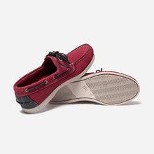 Load image into Gallery viewer, Shoes Boat Men Sole Grip Leather Red