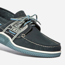 Load image into Gallery viewer, Boat Shoes Men Navy & Chambray GLOBEK