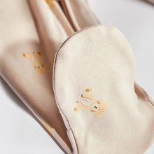 Load image into Gallery viewer, Oatmeal Cream Baby Sleepsuits 3 Pack