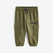 Load image into Gallery viewer, Khaki Green Patch Pocket Utility Joggers (3mths-5-6yrs)