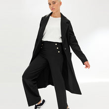 Load image into Gallery viewer, Black Smart Mid- Length Coatigan