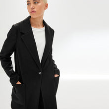 Load image into Gallery viewer, Black Smart Mid- Length Coatigan