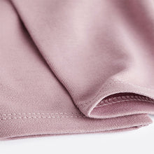 Load image into Gallery viewer, Pink 5 Pack 100% Cotton Essential Long Sleeve Baby Bodysuits