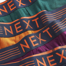 Load image into Gallery viewer, Bamboo Rich Colour Stripe Waistband Signature A-Front Boxers 4 Pack