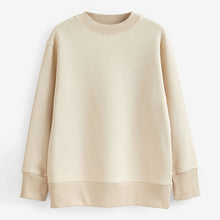 Load image into Gallery viewer, Neutral Essentials Longline Relaxed Fit Cotton Sweatshirt