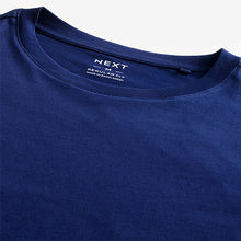 Load image into Gallery viewer, Blue Rich Regular Fit Essential Crew Neck Cotton T-Shirt