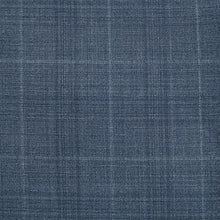 Load image into Gallery viewer, Blue Tailored Fit Wool Blend Check Jacket