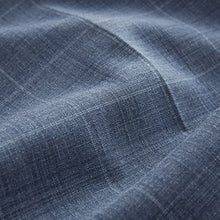 Load image into Gallery viewer, Blue Tailored Fit Wool Blend Check Trousers