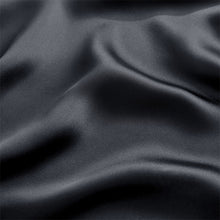 Load image into Gallery viewer, Black Satin Midi Skirt