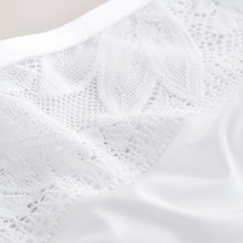 Load image into Gallery viewer, White Thong Lace And Microfibre Knickers