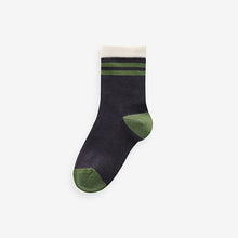 Load image into Gallery viewer, Earthy Tipped Stripes Print Rich Socks 5 Pack