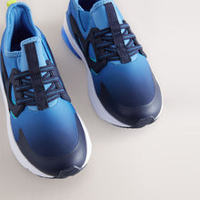 Load image into Gallery viewer, Blue Ombre Standard Fit (F) Pull On Trainers