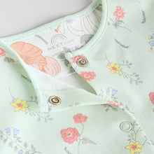 Load image into Gallery viewer, Blue 3 Pack Baby Sleepsuits (0-18mths)