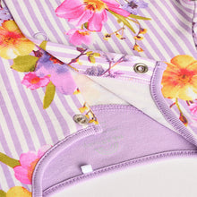 Load image into Gallery viewer, Yellow Floral Baby 100% Cotton Sleepsuits 4 Pack (0-18mths)