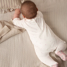Load image into Gallery viewer, Ecru Daddy Baby Family 100% Cotton Sleepsuit