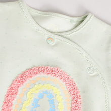 Load image into Gallery viewer, Sage Green Little Sister Baby Family 100% Cotton Sleepsuit