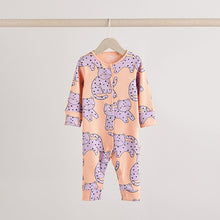 Load image into Gallery viewer, Lilac Purple Baby Footless Sleepsuits 3 Pack