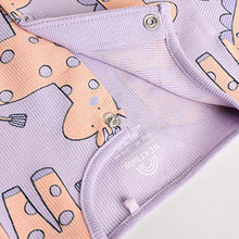 Load image into Gallery viewer, Lilac Purple Baby Footless Sleepsuits 3 Pack