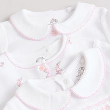 Load image into Gallery viewer, White Collar 3 Pack Baby Sleepsuits