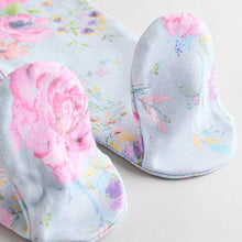 Load image into Gallery viewer, Pink 3 Pack Two Way Zip Baby Sleepsuits