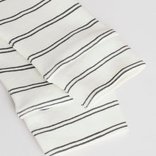 Load image into Gallery viewer, White/Black Two Way Zip Baby Sleepsuits 4 Pack