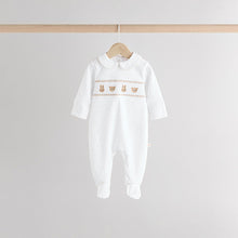 Load image into Gallery viewer, White Sleepsuits 3 Pack