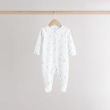 Load image into Gallery viewer, White Sleepsuits 3 Pack