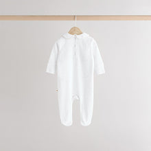 Load image into Gallery viewer, White Sleepsuits 3 Pack