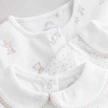Load image into Gallery viewer, White Sleepsuits 3 Pack