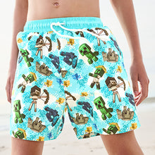Load image into Gallery viewer, Minecraft Swim Shorts