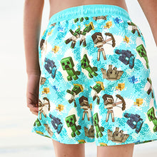 Load image into Gallery viewer, Minecraft Swim Shorts