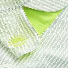 Load image into Gallery viewer, Green Stripe Sunsafe Swimsuit and Hat Set (3mths-5yrs)
