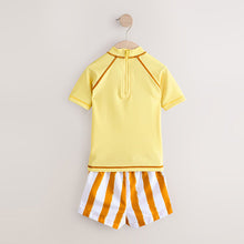 Load image into Gallery viewer, Yellow Sun Rash Vest and Shorts Set (3mths-6yrs)