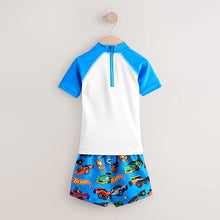 Load image into Gallery viewer, Hot Wheels Rash Vest and Swim Shorts Set (3mths-6yrs)
