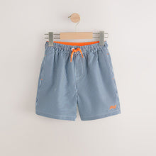 Load image into Gallery viewer, Blue/White Stripe Swim Shorts