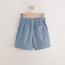 Load image into Gallery viewer, Blue/White Stripe Swim Shorts